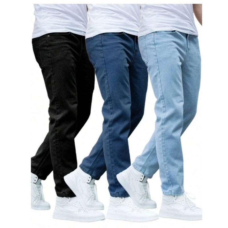 Calça Jeans Masculina Premium Skinny Corte tradicional Basico com Lycra Lavagem Clara Escura ou Preta