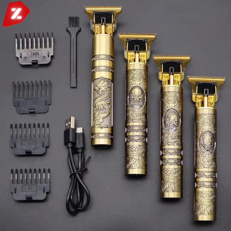 KIT cuidados masculinos - Barbeador e aparador de pelos Maquina cortar cabelo dragão